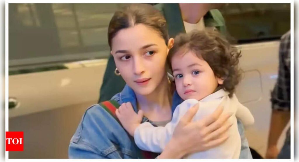 Raha Kapoor makes a cute cameo in Alia Bhatt's work-related video and fans cannot get enough of her - WATCH video | Filmymeet