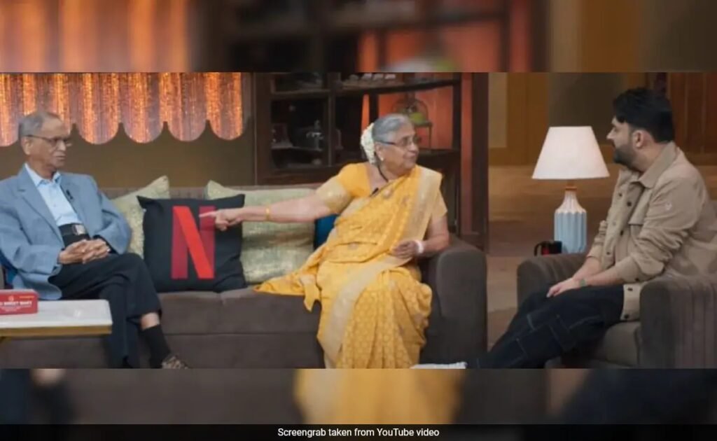 The Great Indian Kapil Show: Sudha Murty On Narayana Murthy Forgetting Their 25th Anniversary: "I Felt Bad" FilmyMeet