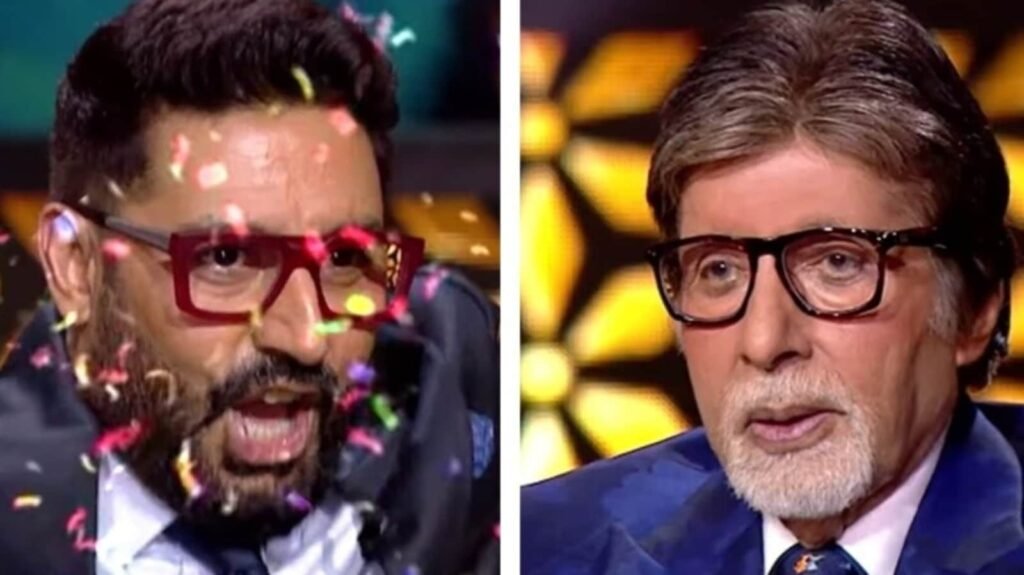 Amitabh Bachchan regrets inviting Abhishek Bachchan to Kaun Banega Crorepati 16. Watch promo FilmyMeet