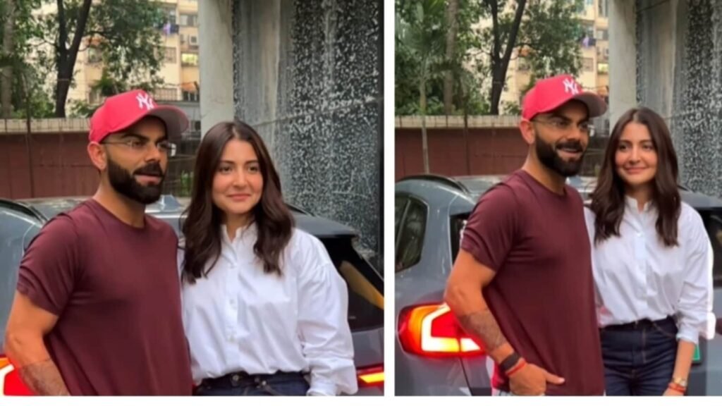 Anushka Sharma spotted with Virat Kohli at Neha Dhupia's daughter Mehr's birthday party in Mumbai. Watch | Bollywood FilmyMeet